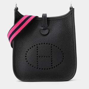 Pre Owned حقيبة هيرمس إيفلين أمازون طويلة كابان/روز الصادمة/أزرق نيلة توريلون كليمونس TPM