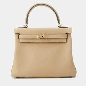 مملوكة مسبقًا Hermes Kelly Retourne Poussiere Swift Leather Size 25