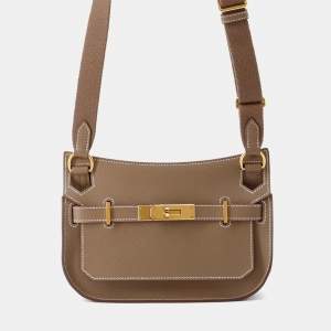 Pre Owned Hermes Jypsiere Etoupe Evercolor Size Mini