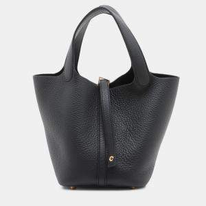 Pre Owned حقيبة هيرمس بيكوتين لوك 18 كليمينس أسود