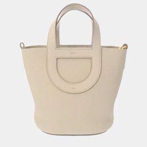 Pre Owned Hermes In The Loop 18 Beton Taurillon Clemence Leather Handbag Swift Leather