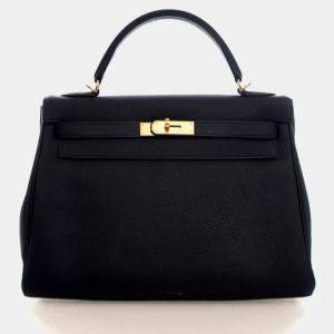 Pre Owned Hermes Noir Togo Kelly 32