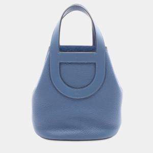 Pre Owned Hermes Blue Clemence and Swift In The Loop 18
