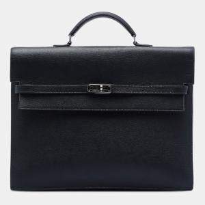 Pre Owned Hermes Black Togo Kelly Depeches 38
