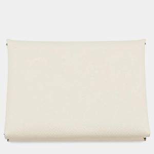 Pre Owned Hermes Calvi Duo Verso Nata / Jaune Poussin Epsom