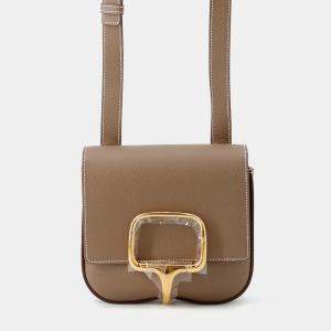 Pre Owned Hermes Della Cavaleria Etoupe Epsom Size Mini