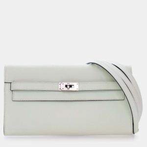 مملوكة مسبقًا Hermes Green Epsom Kelly To Go Wallet