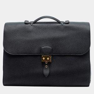 مملوكة مسبقًا Hermes Black Togo Sac A Depeches 38