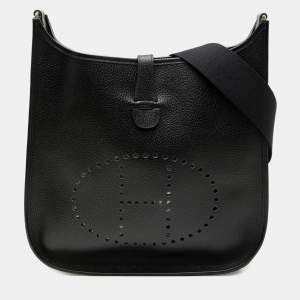 مملوكة مسبقًا Hermes Black Clemence Evelyne III 33
