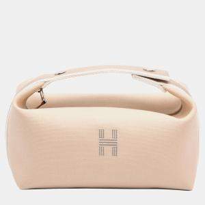 مملوكة مسبقًا Hermes Beige Small Toile Bride A Brac Case