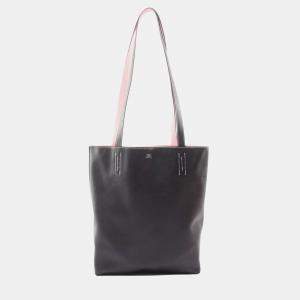 مملوكة مسبقًا Hermes Neo Double Sens 35 Tote Bag Leather Swift Black Pink