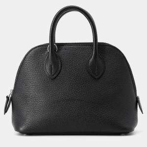 مملوكة مسبقًا Hermes Bolide 1923 Black Chevre Myzore Goatskin Size Mini