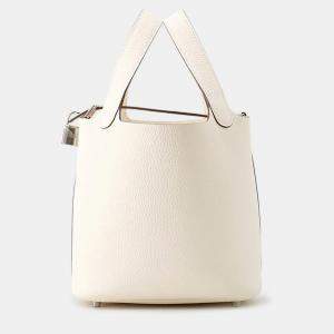 مملوكة مسبقًا Hermes Picotin Lock 18 Nata Taurillon Clemence Handbag