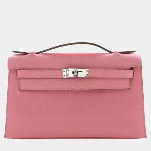 مملوكة مسبقًا Hermes Rose Confetti Epsom Kelly Pochette