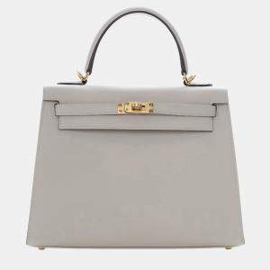 Pre Owned Hermes Craie Epsom Sellier Kelly 25