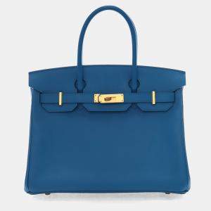 مملوكة مسبقًا Hermes Bleu Zanzibar Epsom Birkin 30