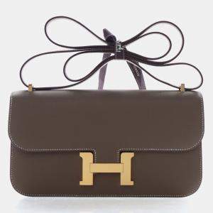 Pre Owned Hermes Etoupe Epsom Constance 1-Elan