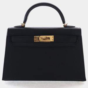 Pre Owned Hermes Noir Epsom Mini Kelly 20