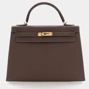 مملوكة مسبقًا Hermes Etoupe Epsom Sellier Kelly 32
