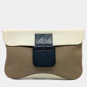 مملوكة مسبقًا حقيبة كلتش هيرمس فيريفولت جلد متعدد الألوان