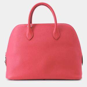 Pre Owned Hermes Bolide 1923 Rose Extreme Epsom Size 30