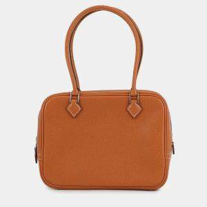 Pre Owned Hermes Plume Cognac Epsom Size Mini