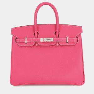 Pre Owned Hermes Birkin Candy Rose Tyrien/Tosca Epsom Size 25
