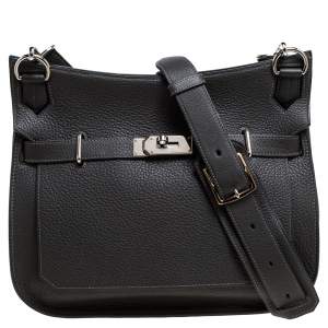 مملوكة مسبقًا حقيبة هيرمس جيبسيار إكسسوار بلاديوم جلد كليمنس توريليون أتان 31