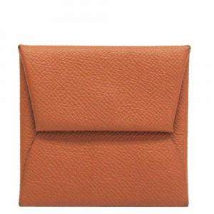 Hermes Brown Epsom Leather Bastia Wallet 