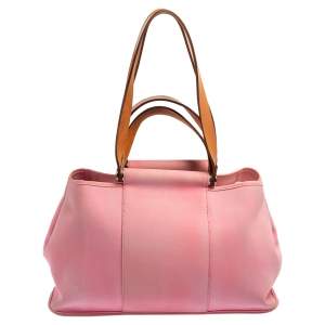 مملوكة مسبقًا Hermes Rose Pink Canvas Cabag Elan Tote 