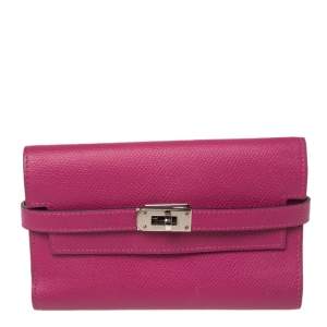 Hermes Tosca Epsom Leather Kelly Wallet