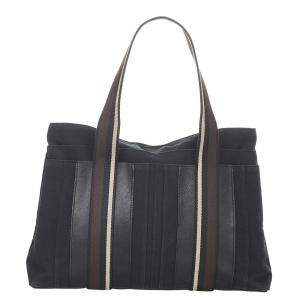 مملوكة مسبقًا Hermes Green Canvas Sac Troca Horizontal MM Tote Bag 