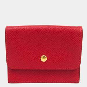 Pre Owned Hermes Top 24 Number 40 Unisex Courchevel Leather Coin Purse/coin Case BF537916