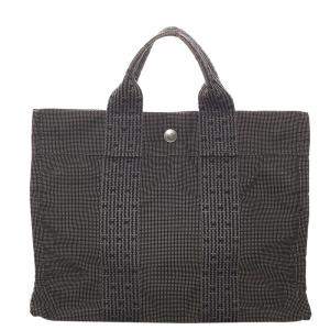 مملوكة مسبقًا Hermes Grey Canvas Fabric Herline PM Tote Bag 