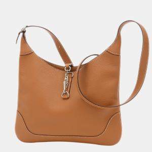 Pre Owned Hermes Trim 31 Evercolor Gold Y Engraved