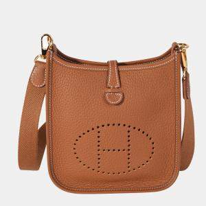 Pre Owned Hermes Gold ClÃ©mence Evelyne TPM GHW