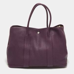 Hermes Cassis Negonda Leather Garden Party 36 Bag