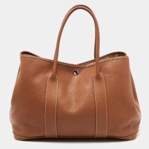 Hermes Gold Negonda Leather Garden Party 36 Bag
