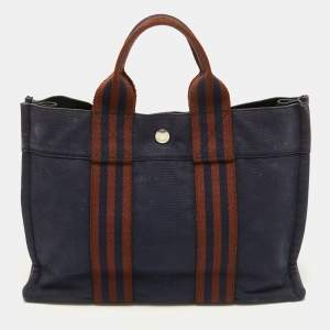 Hermes Navy Blue Fourre Tout Tote PM