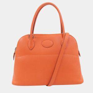 Hermes Bolide 27 Orange Handbag Epson Ladies