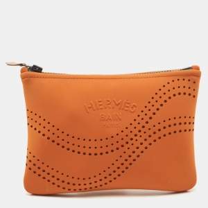 Pre Owned Hermes Tan Neobain Waves Small Case