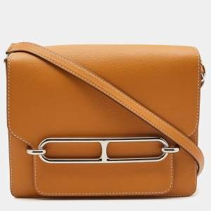 Hermès Moutarde Evercolor Leather Roulis 23 Bag