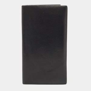 Hermes Black/Graphite Evercolor Leather MC² Fleming Wallet