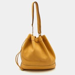 Pre Owned Hermes Natural Togo Leather Market Bag 