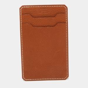 Hermes Fauve Barena Faubourg Leather City 3CC Card Holder