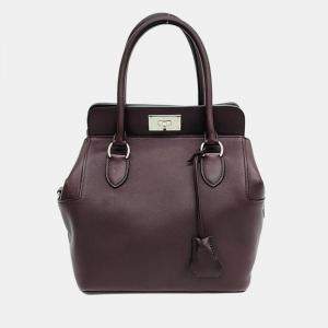 Hermes Brown Leather Toolbox 20 Satchel Bag