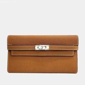 Hermes  Leather Kelly Classic Wallet