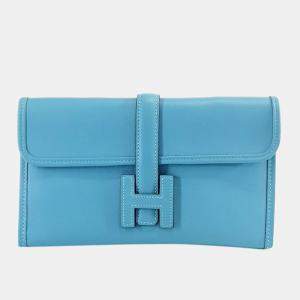 Pre Owned Hermes  Leather Duo Jige Wallet