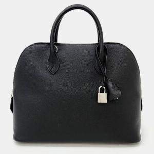Hermes Black leather Bolide 1923 30 Bag