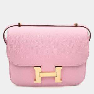 Hermes Leather Pink Constance 18 Bag